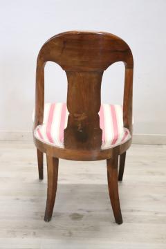 19th Century Italian Walnut Antique Desk Chair - 2763169