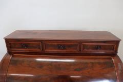 19th Century Italian Walnut Desk with Roll Top - 4220702