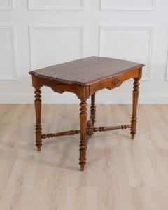 19th Century Italian Walnut Writing Desk Neoclassical Design - 4599689