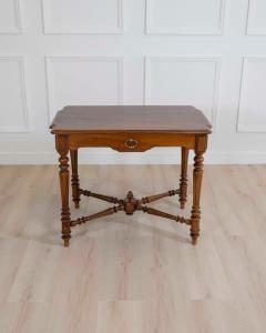 19th Century Italian Walnut Writing Desk Neoclassical Design - 4599701
