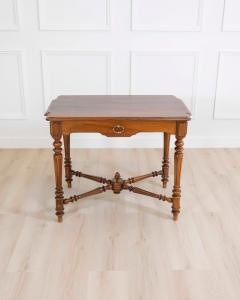 19th Century Italian Walnut Writing Desk Neoclassical Design - 4599703