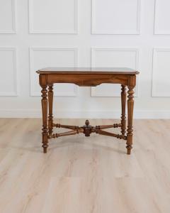 19th Century Italian Walnut Writing Desk Neoclassical Design - 4599733