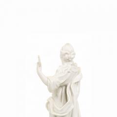 19th Century Italian White Porcelain Decorative Sculpture of Prudence - 4463206