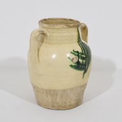 19th Century Italian Yellow Green Glazed Earthenware Jug Jar - 4115695