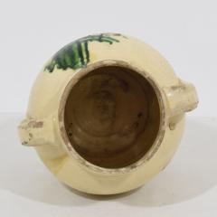 19th Century Italian Yellow Green Glazed Earthenware Jug Jar - 4115770