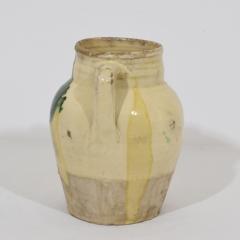 19th Century Italian Yellow Green Glazed Earthenware Jug Jar - 4115775