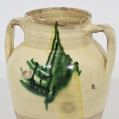 19th Century Italian Yellow Green Glazed Earthenware Jug Jar - 4115783