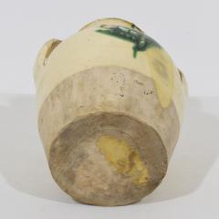 19th Century Italian Yellow Green Glazed Earthenware Jug Jar - 4115787
