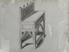 19th Century Jacobean Revival Bench Study - 3452479