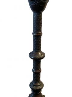 19th Century Japanese Meiji Bronze Torchiere or Floor Lamp - 2491073