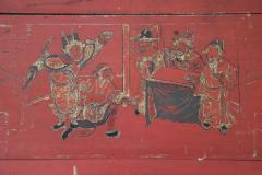 19th Century Lacquered and Carved Wood Wall Panel China Dynasty Quing - 2692050