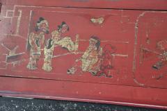 19th Century Lacquered and Carved Wood Wall Panel China Dynasty Quing - 2692052