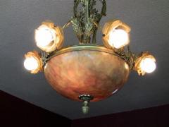 19th Century Large French Ormolu and Alabaster Chandelier - 4749178