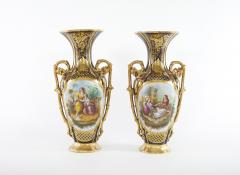 19th Century Large Old Paris Porcelain Vases a Pair - 2472523