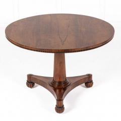 19th Century Late Regency Rosewood Tilt Top Table - 3563907
