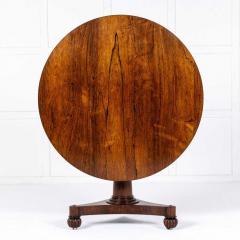 19th Century Late Regency Rosewood Tilt Top Table - 3563910