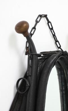 19th Century Leather Horse Collar Mirror - 4545841