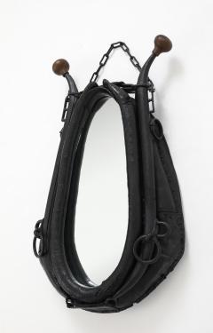 19th Century Leather Horse Collar Mirror - 4545843