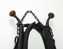 19th Century Leather Horse Collar Mirror - 4545844