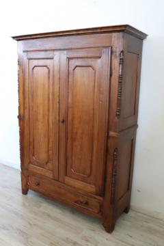 19th Century Louis Philippe Solid Poplar Wood Antique Wardrobe - 4220727