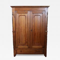 19th Century Louis Philippe Solid Poplar Wood Antique Wardrobe - 4221979