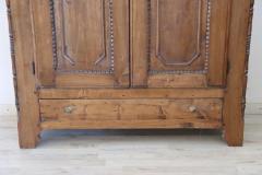 19th Century Louis Philippe Solid Poplar Wood Antique Wardrobe Armoire - 3224950