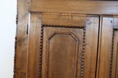 19th Century Louis Philippe Solid Poplar Wood Antique Wardrobe Armoire - 3224951
