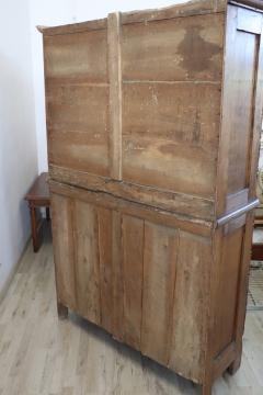 19th Century Louis Philippe Solid Poplar Wood Antique Wardrobe Armoire - 3224956