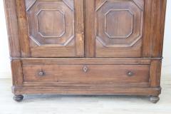 19th Century Louis Philippe Solid Poplar Wood Antique Wardrobe Armoire - 3230887