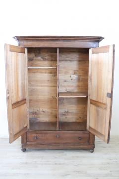 19th Century Louis Philippe Solid Poplar Wood Antique Wardrobe Armoire - 3230889