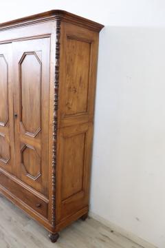 19th Century Louis Philippe Solid Poplar Wood Antique Wardrobe Armoire - 4143032