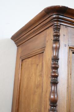 19th Century Louis Philippe Solid Poplar Wood Antique Wardrobe Armoire - 4143040