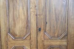 19th Century Louis Philippe Solid Poplar Wood Antique Wardrobe Armoire - 4143041