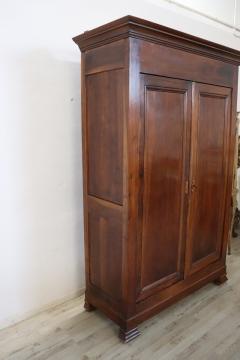 19th Century Louis Philippe Solid Walnut Antique Wardrobe or Armoire - 3519904
