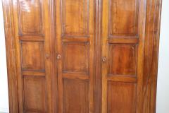 19th Century Louis Philippe Solid Walnut Wood Antique Large Wardrobe - 3577992