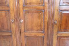 19th Century Louis Philippe Solid Walnut Wood Antique Large Wardrobe - 3577994