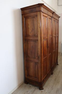 19th Century Louis Philippe Solid Walnut Wood Antique Large Wardrobe - 4209444