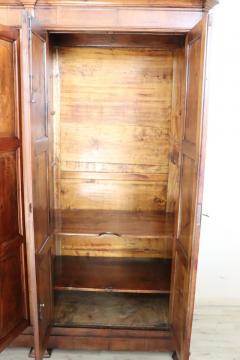 19th Century Louis Philippe Solid Walnut Wood Antique Large Wardrobe - 4209445