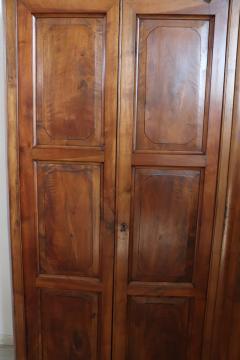 19th Century Louis Philippe Solid Walnut Wood Antique Large Wardrobe - 4209446