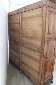 19th Century Louis Philippe Solid Walnut Wood Antique Large Wardrobe - 4209453