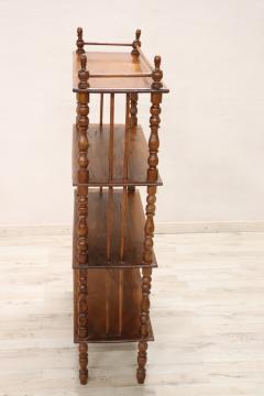 19th Century Louis Philippe Turned Chestnut Antique tag re Shelves - 2955558