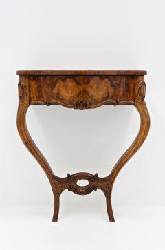 19th Century Louis Philippe Wall Console Table With Drawer Austria ca 1860 - 4120669