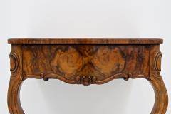 19th Century Louis Philippe Wall Console Table With Drawer Austria ca 1860 - 4120671
