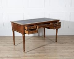 19th Century Louis XVI Style Mahogany Double Sided Desk with Leather Top - 4402299
