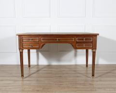 19th Century Louis XVI Style Mahogany Double Sided Desk with Leather Top - 4402302