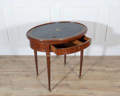 19th Century Louis XVI Style Multifunction Oval Mahogany Table with Triple Tops - 4402320