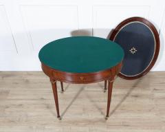19th Century Louis XVI Style Multifunction Oval Mahogany Table with Triple Tops - 4402322