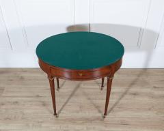 19th Century Louis XVI Style Multifunction Oval Mahogany Table with Triple Tops - 4402324