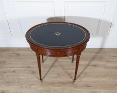 19th Century Louis XVI Style Multifunction Oval Mahogany Table with Triple Tops - 4402338
