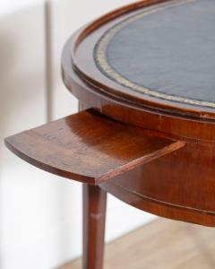 19th Century Louis XVI Style Multifunction Oval Mahogany Table with Triple Tops - 4402342